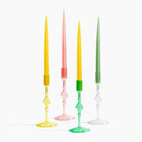 Glass Candlestick Holder in Tall