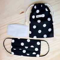 Cotton Face Mask with 10 Filters + Pouch