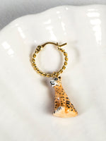 Leopard Mini Hoop Earring