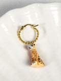 Leopard Mini Hoop Earring