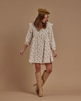 Piper Dress - Grey Stars