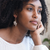 Snake Hoop Earring