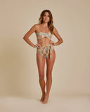 Knotted Bikini Bottoms - Safari Floral