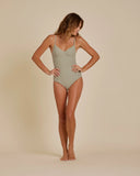 Underwire One-Piece Swimsuit - Laurel Check