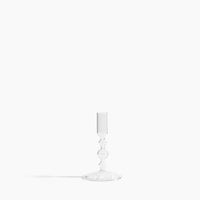 Glass Candlestick Holder in Short