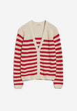 Adrinaa Cardigan - Undyed + Dark Poppy