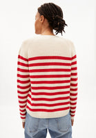 Adrinaa Cardigan - Undyed + Dark Poppy