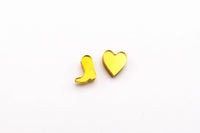 Boots + Hearts Charm Stud Earring