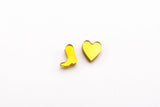 Boots + Hearts Charm Stud Earring