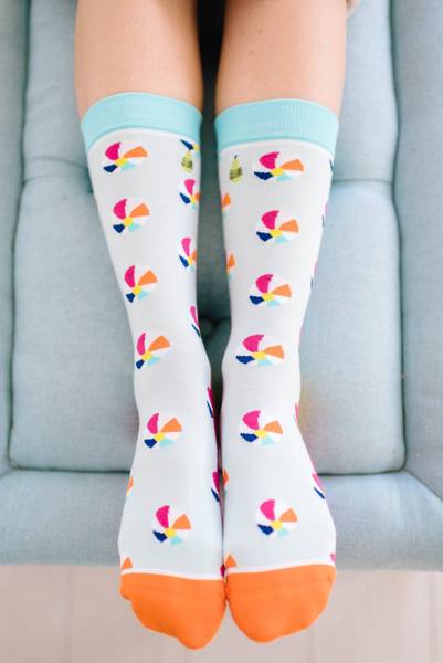 Beach Ball Crew Socks