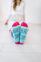 Beach Day Crew Socks