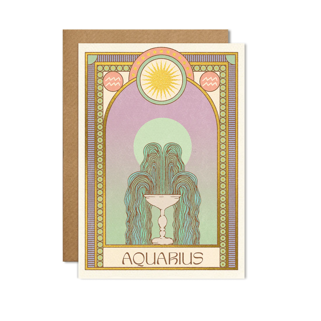 Illustrated Zodiac Birthday Card