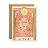 Illustrated Zodiac Birthday Card