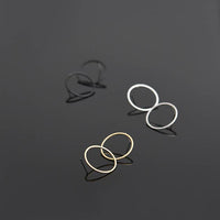 Plus or Minus Ear Jacket Earring