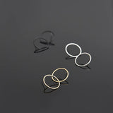 Plus or Minus Ear Jacket Earring