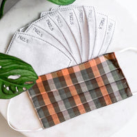 Cotton Face Mask with 10 Filters + Pouch