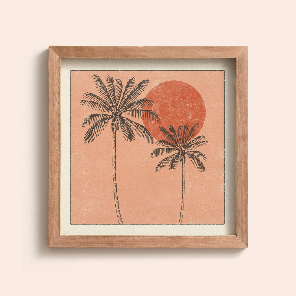 Golden Palm Print
