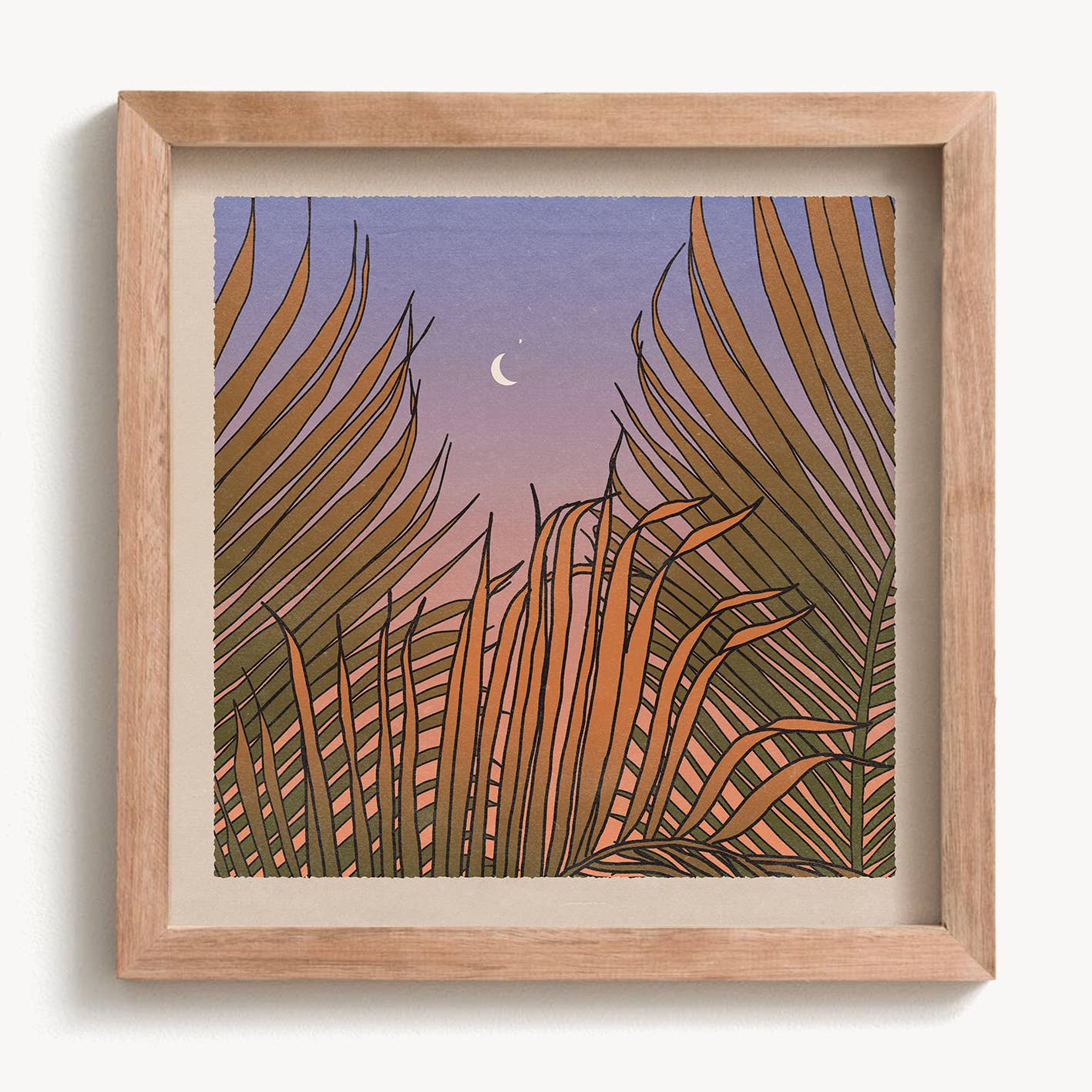 Through the Palms Print