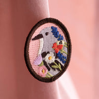 Mockingbird Embroidered Brooch