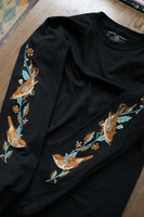 Finches Long Sleeve Printed Tee