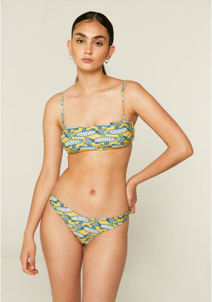 Fish Print Brazilian Bikini Bottoms