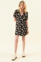 Susie Folk Floral Dress - Black