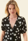 Susie Folk Floral Dress - Black