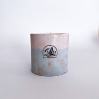 Concrete Single-Wick Candle - Rose + Peony