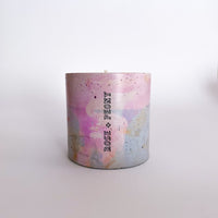 Concrete Single-Wick Candle - Rose + Peony