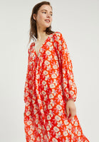 Red Floral Maxi Dress