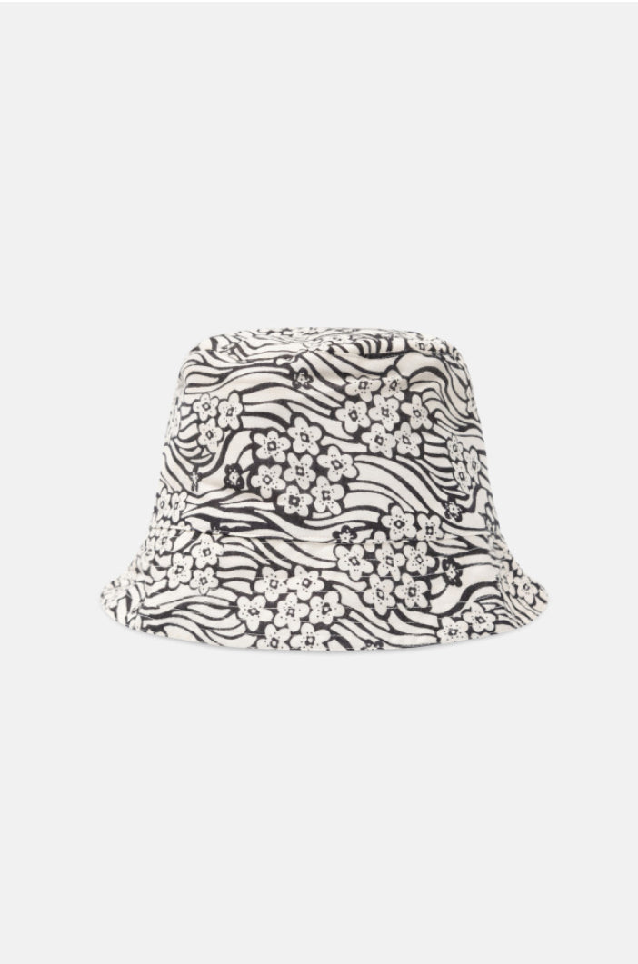 Flores Print Reversible Bucket Hat