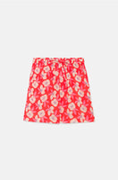 Red Floral Shorts