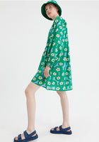 Bold Beach Print Mini Dress