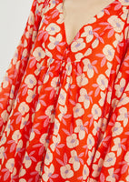 Red Floral Maxi Dress