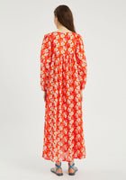 Red Floral Maxi Dress