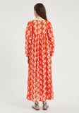 Red Floral Maxi Dress