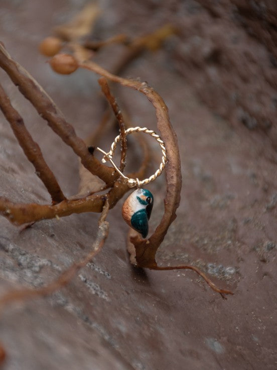 Kingfisher Mini Hoop Earring