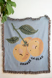 Orange Ya Glad Woven Blanket