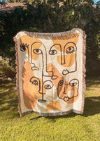Faces Woven Blanket