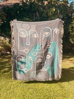 Faces Woven Blanket