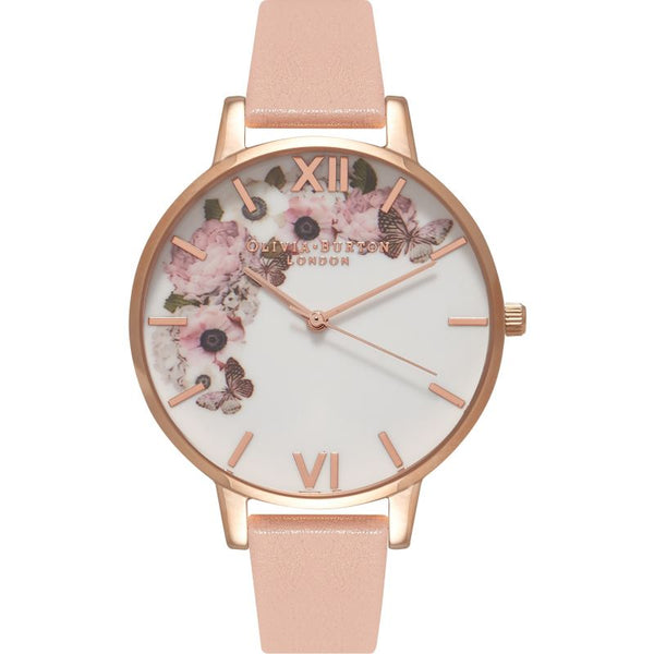 Signature Floral Dusty Pink and Rose Gold Watch