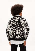 Olessyaa Aqua Floral Organic Cotton Sweater - Black/Oatmilk