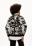 Olessyaa Aqua Floral Organic Cotton Sweater - Black/Oatmilk