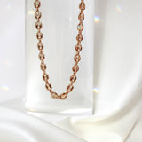 Bold Button Chain Necklace