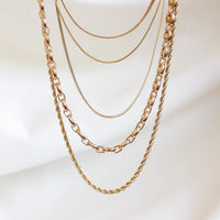 Bold Button Chain Necklace