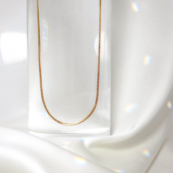 Dainty Curb Chain Necklace