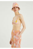 Floral Print Triangle Bikini Top