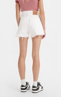 High Waisted Mom Shorts - Cumulus