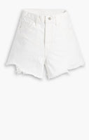 High Waisted Mom Shorts - Cumulus