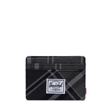 Charlie Card Holder - Grayscale Plaid